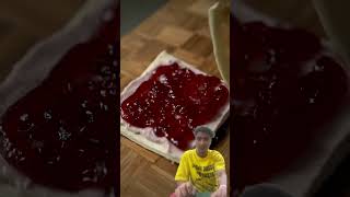 Pego pego 😅 파이 딸기 pie cooking strawberry food bread zachchoi chickenrecipes [upl. by Moore288]