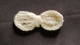 Crochet mini bow pattern for beginners [upl. by Samantha]