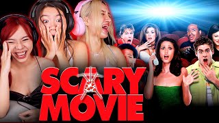 Foreign Girls React  Scary Movie  First Time Watch [upl. by Ardel]