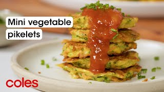 Mini Vegetable Pikelets [upl. by Salter]