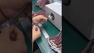 Wire harness coiling process Good tools and machinery can increase work efficiency [upl. by Ahsikcin]