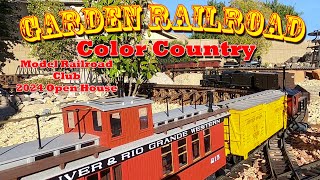 Tim Fitchs Garden Railroad in Saint George Utah  Color Country Model Railroad Open House [upl. by Kcirederf]