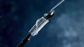 Power full fishing knotanother way to make a snell knot on a fishing hook [upl. by Lamphere]