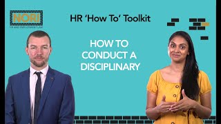 HR Support  HR How To Conduct A Disciplinary [upl. by Audie]