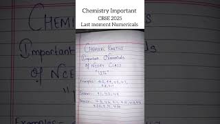 Important Numericals Of Chemical Kinetics shorts ncert chemistry [upl. by Annovaj]