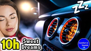 FALL ASLEEP INSTANTLY  Car Heater Sound Deep White Noise to Sleep Study or Meditate Black Screen [upl. by Nanci]