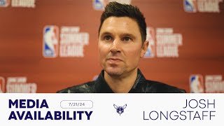 Hornets vs Nets Coach Longstaff Postgame Media Availability  7212024 [upl. by Weibel]