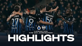 CLUB BRUGGE  KAS EUPEN  HIGHLIGHTS  20232024 [upl. by Leiruh]