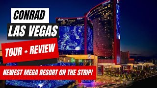 Conrad by Hilton Las Vegas Resortat Resorts World Full Tour  Massive Suite Upgrade [upl. by Attiuqahs]