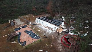 Significant Tornado Damage in Sawyerville Alabama 2022 [upl. by Mitzi]