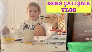 DERS ÇALIŞMA VLOG Ecrin Su Çoban ✏️📕 [upl. by Hekker]