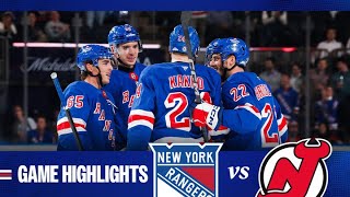 GAME HIGHLIGHTS  202425 Preseason New York Rangers vs New Jersey Devils 10124 [upl. by Yllak724]