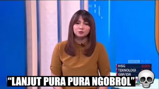 Momen Reporter Salah BacaLanjut Pura Pura Ngobrol [upl. by Erdnaet]