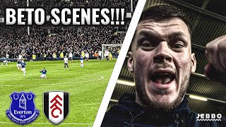 LATE LIMBS BETO SAVES EVERTON IN THE 90TH MINUTE  EVERTON 1 VS 1 FULHAM  MATCHDAY VLOG [upl. by Dulciana]