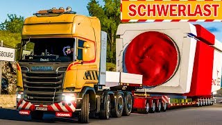 Spezialtransport Schwere Maschine auf dem LKW  ETS 2 Special Transport DLC deutsch 9 [upl. by Allemap]