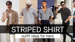 STRIPED SHIRT outfit for Mens 🔥 2024 mens fashion guide 🔥 [upl. by Pandora]