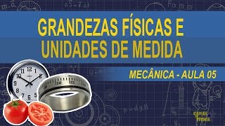 Aula 05  Grandezas Físicas e Unidades de Medidas  Canal da Física [upl. by Atikin68]