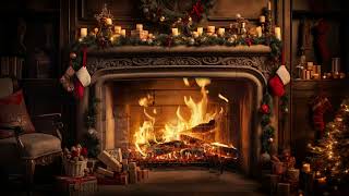 Warmth Of Christmas  Fireplace Sleep Aid For Instant Coziness  Fireplace Burning [upl. by Riana]