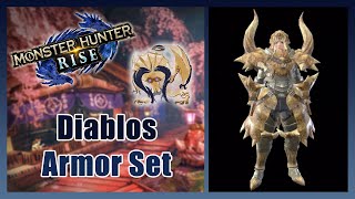 Diablos High Rank amor set Guide  Monster Hunter Rise [upl. by Madi]