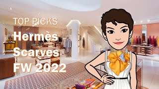 What Scarves Would I Choose Top Picks Hermès Fall Winter 2022 Silk amp Cashmere Collection [upl. by Orvie]