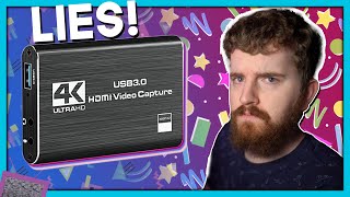 The cheapest capture cards money can buy are FAKE 50 quotUSB 30quot 4K Capture Card works on Linux [upl. by Okihsoy657]