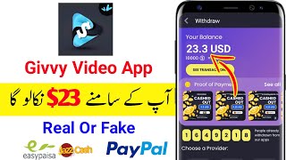 Givvy Video App Payment Proof  Givvy Video Real Or Fake  Givvy Video Withdraw Proof [upl. by Maighdlin499]