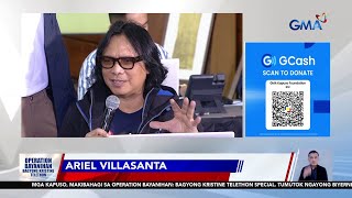 Ariel Villasanta nakiisa sa GMA Operation Bayanihan Bagyong Kristine Telethon  GMA Integrated News [upl. by Knapp]