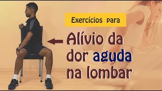 Exercícios para alívio da DOR AGUDA na coluna lombar [upl. by Oaht]