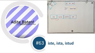 Latein lernen 63 iste ista istud  Das Tutorial dient als Einstieg in die Übersetzung [upl. by Gabbey]