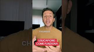 Come funziona lUSUCAPIONE  Avv Angelo Greco [upl. by Ariajaj]