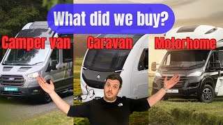 💥What did we buy💥motorhome camper van or caravan [upl. by Anoet191]