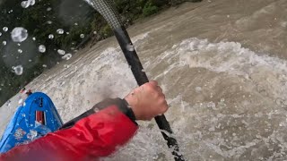 Highwater Saalach AuUnken  Austria Kayaking [upl. by Weber]