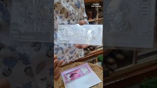 1000 ₹ Pure Antique Silver Currency Notes 😱 ytshorts shorts [upl. by Christianson]