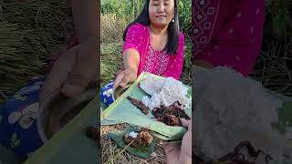 Hidi si an kecho  Lunch at paddy field ❤️🍃 [upl. by Bjork]