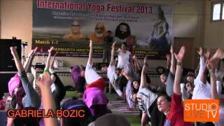 Jivamukti Yoga at The 2013 International Yoga Festival from Rishikesh India [upl. by Sillaw523]