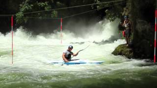 Kaituna Whitewater Sessions Teva kayaker Mike Dawson slalom kayak training [upl. by Etteragram]