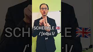 Pronounce SCHEDULE in BRITISH English 🇬🇧 😉👉 english hablaingles englishaccent [upl. by Rondon]