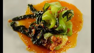 Baby Bok Choy with spicy ginger chili sauce [upl. by Anole]