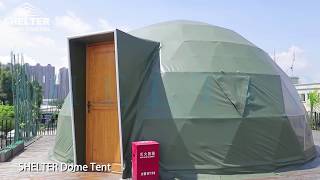 Green Eco Living Dome House  Geodesic Dome Tent with Insulated Cotton Shelter Dome Structure [upl. by Cheryl717]