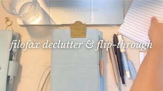 Filofax declutter amp flip through video  graceonpaperandfarms 🌲 [upl. by Rebah]