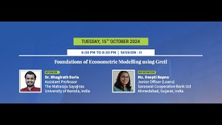 Foundations of Econometric Modelling using Gretl [upl. by Geirk544]