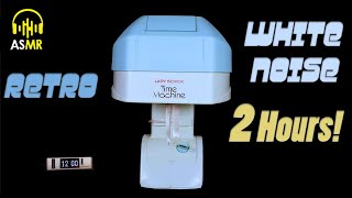 🔊White Noise Therapy  1970s Bonnet HAIR DRYER 2 Hours ASMR  Relax🌎 Sleep 💤 Concentrate💡 [upl. by Oicnoel]