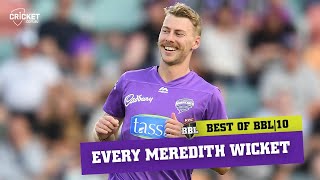 Every wicket Speedster Meredith unleashes ferocious pace [upl. by O'Connell234]