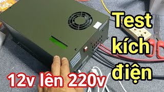 Shop Solar  Kích điện 12v lên 220v sin chuẩn do Liên doanh Việt Nhật sản xuất [upl. by Yennep]