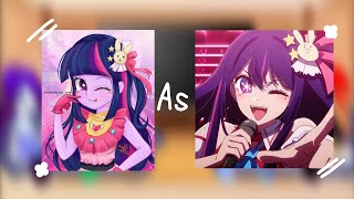 EQUESTRIA GIRLS REACT TO TWILIGHT SPARKLE AS AI HOSHINOMLP×ONKpart 16by me [upl. by Yejus]