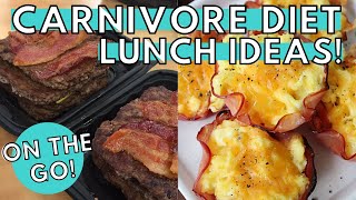 CARNIVORE DIET Menu for Lunch  7 PACKED LUNCHES FOR WORK [upl. by Kcirrez]