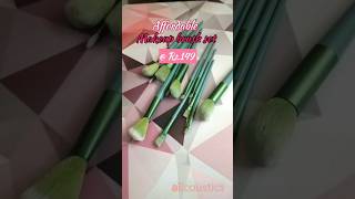 Affordable makeup brush set aesthetic and Pinterest worthy shorts bengali makeup makeupshorts [upl. by Lezned]