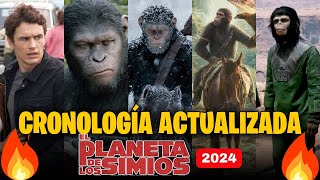 CRONOLOGÍA EL PLANETA DE LOS SIMIOS 🚨ACTUALIZADO 2024🚨 ORDEN CORRECTO de las PELÍCULAS 🤯🔥 [upl. by Nolava]