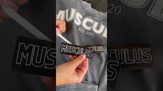 NIEUWE TSHIRT NU ONLINE musculussportswear [upl. by Yila]