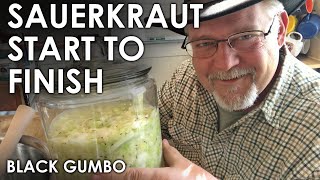 Sauerkraut Ferment from Start to Finish  Black Gumbo [upl. by Doris870]